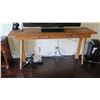 Image 2 : Rustic Carved Wooden Balinese Console Table w/ Relief Carved Drawers, 71" L x 17 3/4" W x 35" H