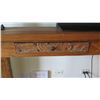 Image 3 : Rustic Carved Wooden Balinese Console Table w/ Relief Carved Drawers, 71" L x 17 3/4" W x 35" H