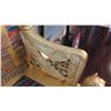Image 15 : Painted Gilt Wooden Egyptian Revival Chair, Reproduction, Inlaid Woven Seat, 25" x 22" x 41"