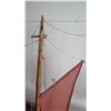 Image 11 : Large Wooden Ship Model, Used as Movie Prop, 4-Masted Ship w/ Rigging, Approx. 58" L, 38" H, Aged Co