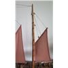 Image 8 : Large Wooden Ship Model, Used as Movie Prop, 4-Masted Ship w/ Rigging, Approx. 58" L, 38" H, Aged Co
