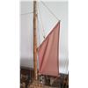 Image 9 : Large Wooden Ship Model, Used as Movie Prop, 4-Masted Ship w/ Rigging, Approx. 58" L, 38" H, Aged Co