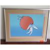 Image 1 : "Encounter" by Peter Max, Signed, Ltd. Ed. 15 of 175, Circa 1978, Framed/Matted 19" x 27"