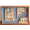 Image 1 : Wooden Egyptian Side Panels from Canopic Chest, Circa 300 B.C.E, 11-13" H, Ptolemaic Period (one pan