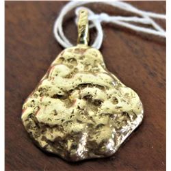 14K Gold Nugget Pendant (Unmarked, Tested 14K Yellow Gold), 10.5 g.