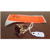 Image 2 : Emerad Cut Synthetic Amethyst 9 ct (16.5 x 13.3 x 6.5mm), Unmarked Yellow Gold, Tested 10K (nicks an