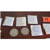 Image 8 : Large Lot of Memorabilia Coins - U.S. Silver, Commemorative, Apollo Landing, etc.