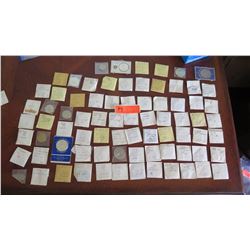 Large Collection of International Coins, Labeled w/Dates