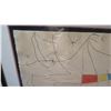 Image 4 : Framed & Matted Joan Miro Glazed Color Print, 19.25" x 13.25" Paper, Hand-Signed HC on Lower Right