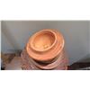 Image 8 : Ornately Carved Wooden Jar w/ Lid (slight damage), Approx. 14" H
