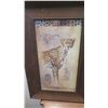 Image 2 : 2 Framed Leopard and Tiger Prints, 11.5" x 18"