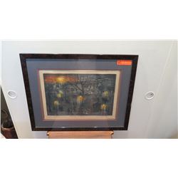 Framed "Moonlight in London", Avi Thaw, Artist's Proof w/Original Signature, 1983, 21.5" x 27"