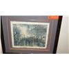 Image 2 : Framed "Conversation in the Rain", Avi Thaw, Artist's Proof w/Original Signature, 1983, 21"X18"