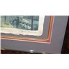 Image 3 : Framed "Conversation in the Rain", Avi Thaw, Artist's Proof w/Original Signature, 1983, 21"X18"
