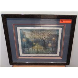 Framed "Twilight", Avi Thaw, Ltd. Ed. 39 of 120, Original Signature, 1983, 14" x 18"