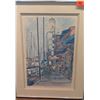 Image 1 : Framed Lt. Ed. Print 50/250 "Lido Village" by Eleni Venetos, Original Signature 18" x 24"