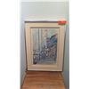 Image 2 : Framed Lt. Ed. Print 50/250 "Lido Village" by Eleni Venetos, Original Signature 18" x 24"