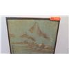 Image 3 : Framed Original Japanese Painting, Mt. Fuji, 25.5" X 19"