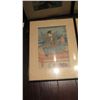Image 2 : 6 Framed Japanese Wood Block Prints 15.5" x 20.5" (some staining and age wear)