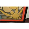 Image 2 : Framed & Matted Alexander Calder Color Print, 20.5" x 28" Paper, Signed, Unidentified Sunburst Desig