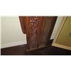 Image 13 : Balinese Painted Carved Wooden Headboard w/ Vine & Floral Motifs 7'4" W x 59" H
