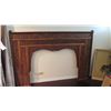 Image 1 : Balinese Painted Carved Wooden Headboard w/ Vine & Floral Motifs 7'4" W x 59" H