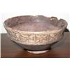 Image 1 : Antique Pottery w/Geometric Design, Some Damage, 5" Dia.