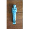 Image 1 : Turquoise Egyptian Faience Ushabti Haru-Ankh (664-525 B.C.E) 4.75" H, w/Certificate of Authenticity