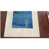 Image 3 : Japanese Wood Block Print, Torii, Unframed, 15.5" x 20.5" (some staining and age wear)