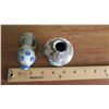 Image 13 : Roman Period Glass Perfume Bottle Ewer with Handles & Small Jar