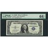 Image 1 : 1935E $1 Silver Certificate STAR Note Fr.1614* PMG Choice Uncirculated 64EPQ