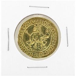 1309-43 Restrike 18K Gold Naples & Sicily Gigliato of Robert Coin