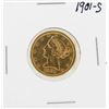 Image 1 : 1901-S $5 Liberty Head Half Eagle Gold Coin