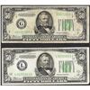 Image 1 : Lot of (2) 1934A $50 Federal Reserve Notes