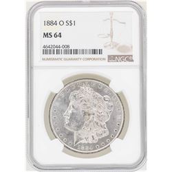 1884-O $1 Morgan Silver Dollar Coin NGC MS64