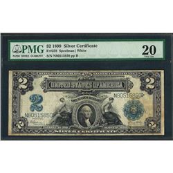 1899 $2 Silver Certificate Note Fr.258 PMG Very Fine 20