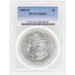 1885-O $1 Morgan Silver Dollar Coin PCGS MS63