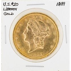 1899 $20 Liberty Head Double Eagle Gold Coin
