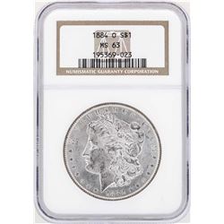1884-O $1 Morgan Silver Dollar Coin NGC MS63