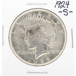 1924-S $1 Peace Silver Dollar Coin