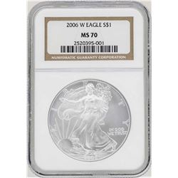 2006-W $1 American Silver Eagle Coin NGC MS70