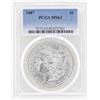 Image 1 : 1887 $1 Morgan Silver Dollar Coin PCGS MS63