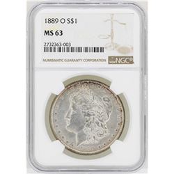 1889-O $1 Morgan Silver Dollar Coin NGC MS63