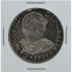 1788 Mexico 8 Reales Carlos III Silver Coin