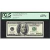 Image 1 : 2001 $100 Federal Reserve STAR Note PCGS Gem New 66PPQ