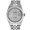 Image 2 : Rolex Men's Stainless Steel 36MM Slate Grey Diamond Datejust Wristwatch