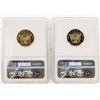 Image 2 : Lot of (2) 1997-W $5 F.D. Roosevelt Gold Coins NGC MS69 & PF69 Ultra Cameo