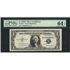 Image 1 : 1935E $1 Silver Certificate STAR Note Fr.1614* PMG Choice Uncirculated 64EPQ