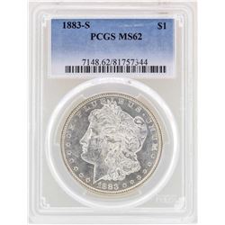 1883-S $1 Morgan Silver Dollar Coin PCGS MS62