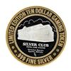 Image 2 : .999 Silver Silver Club Casino Sparks, NV $10 Limited Edition Casino Gaming Toke